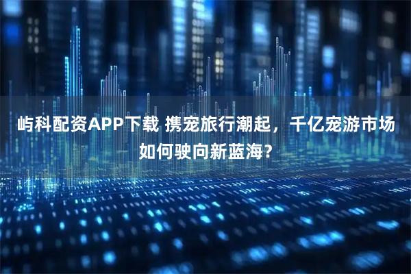 屿科配资APP下载 携宠旅行潮起，千亿宠游市场如何驶向新蓝海？